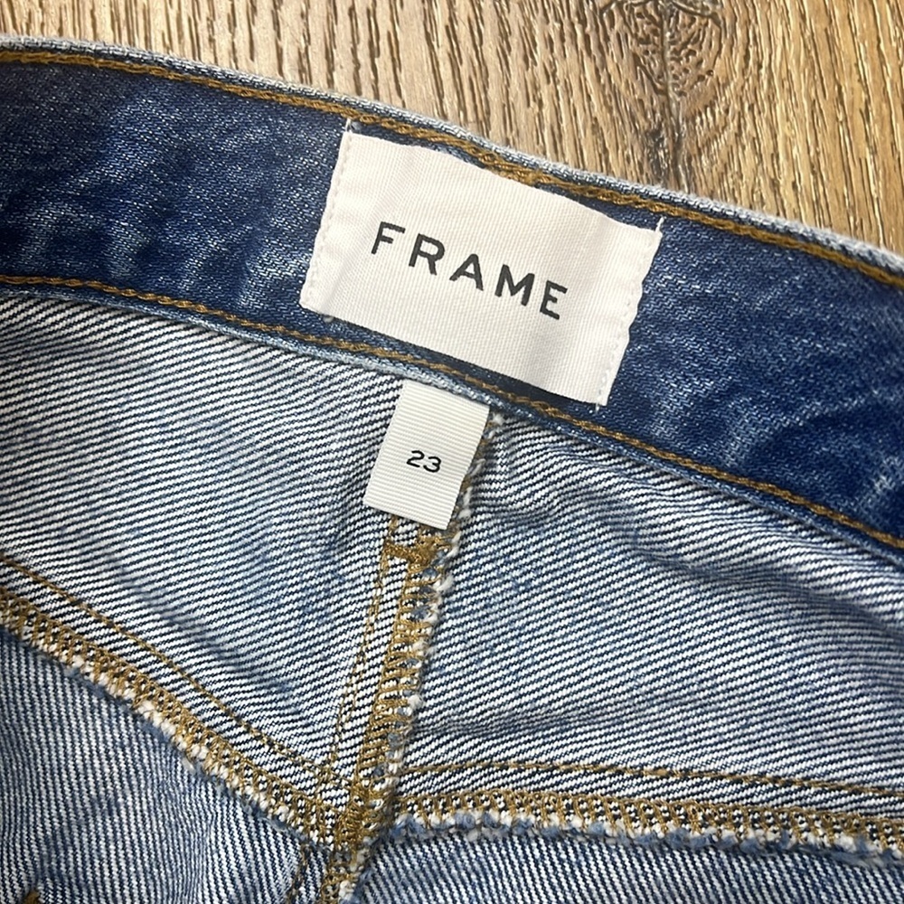 Frame Le Mini Skirt Split Front Released Hem Size… - image 7